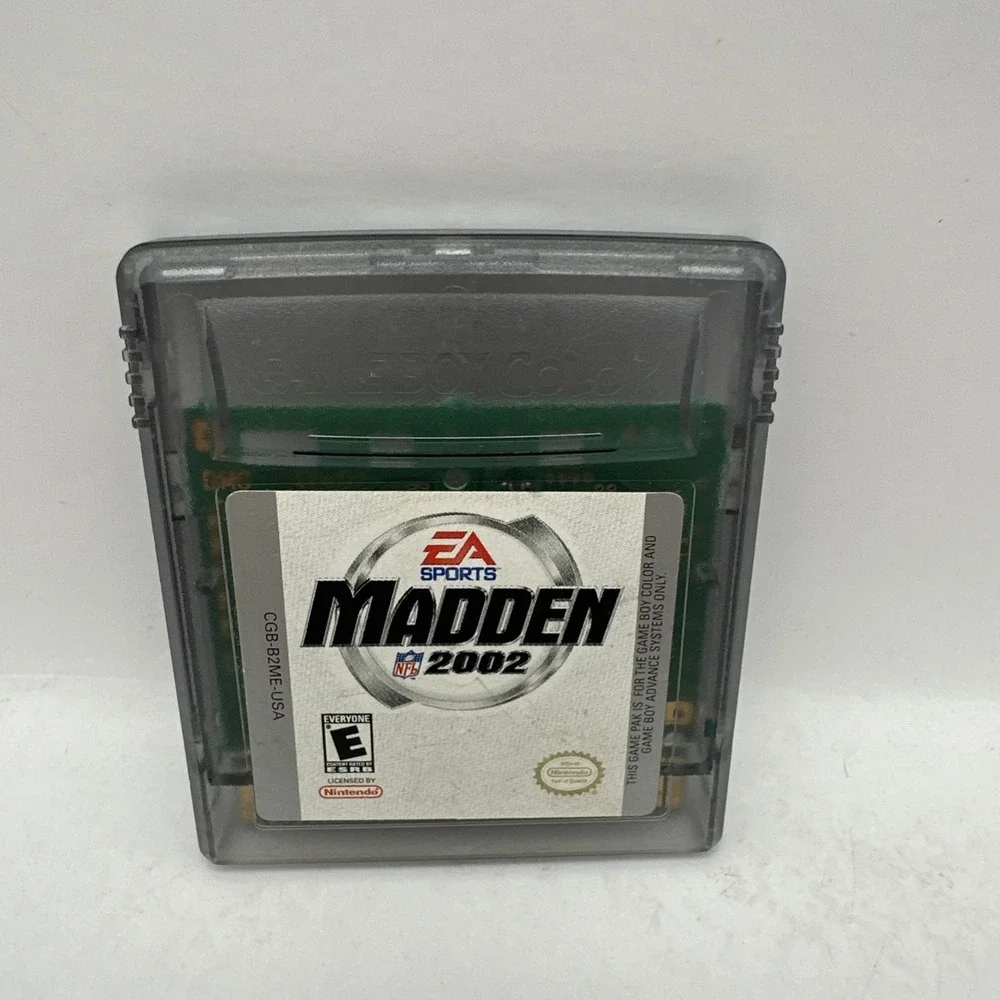 Madden NFL 2002 Nintendo Game Boy Color 2001 Game Cartridge